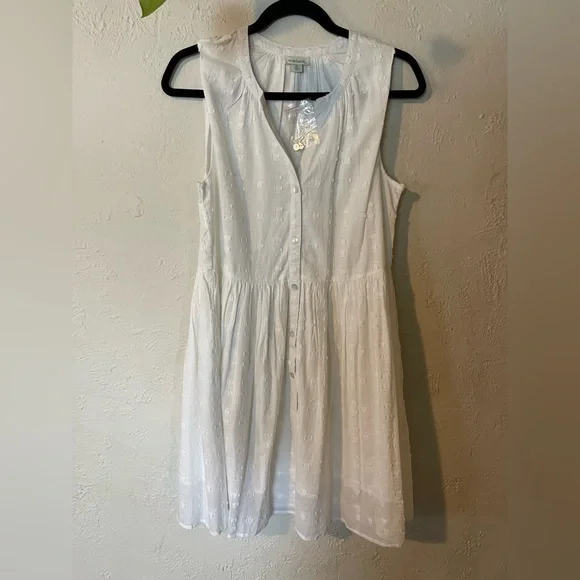 Sundance New White Sleeveless Cotton Dress - Picture 1 of 7